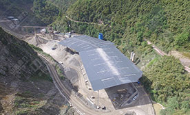 四川省樂山市河口采石場時產400噸石灰石骨料生產線